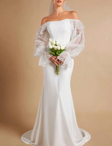 Rochie lunga SHEIN, alb Alb