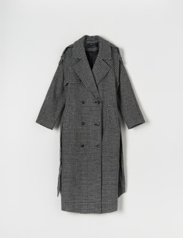 Palton Sinsay, gri/negru