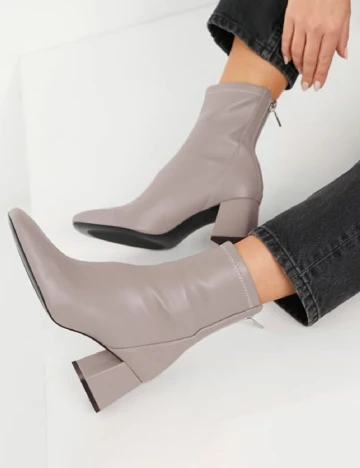 Botine Stradivarius, gri Gri