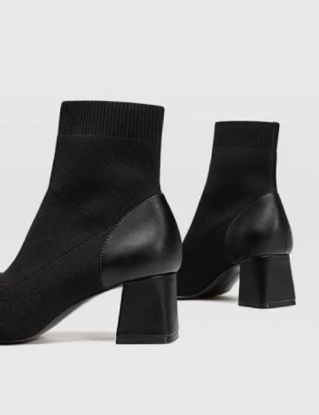Botine Stradivarius, negru