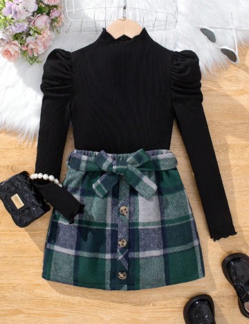
						Compleu Shein Kids, verde/negru