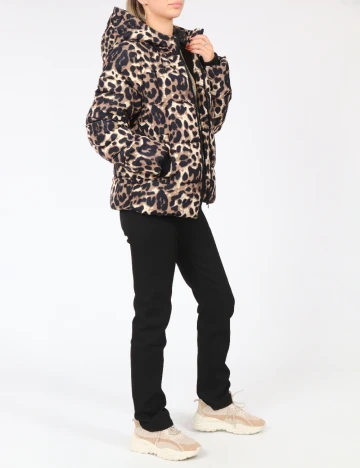 Geaca Pieces, animal print Animal print