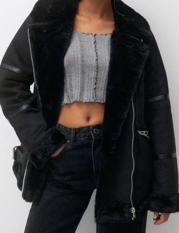 Jacheta Pull&Bear, negru