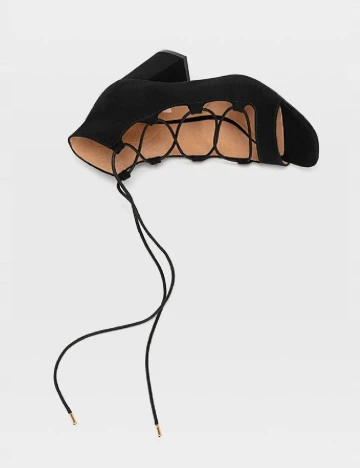 Sandale Stradivarius, negru Negru
