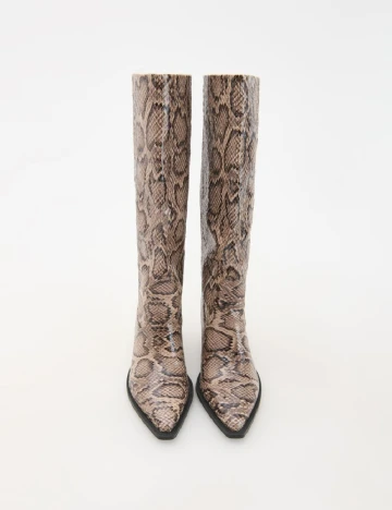 Cizme Reserved, imprimeu sarpe Animal print