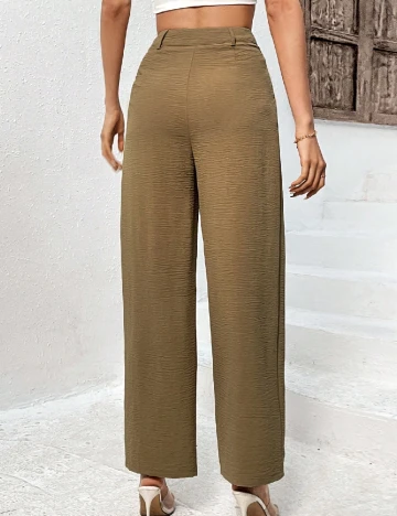 Pantaloni SHEIN, maro deschis Maro