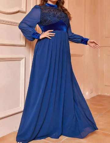 Rochie lunga SHEIN CURVE, albastru