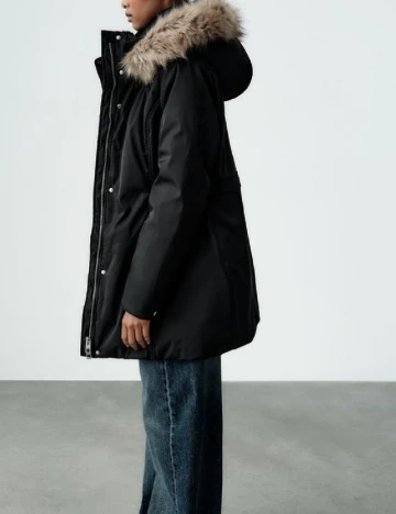 Geaca Zara, negru Negru