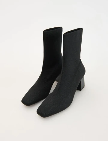 Botine Reserved, negru Negru