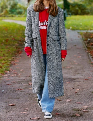 Palton oversize Nasty Gal, gri Gri