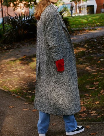 
						Palton oversize Nasty Gal, gri
