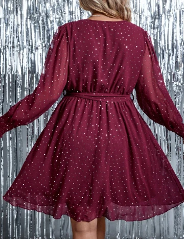Rochie scurta SHEIN CURVE, visiniu Rosu