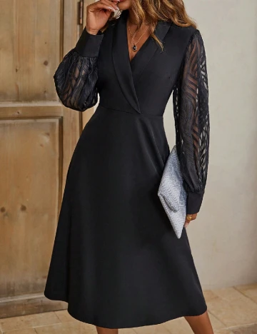 Rochie medie SHEIN, negru Negru