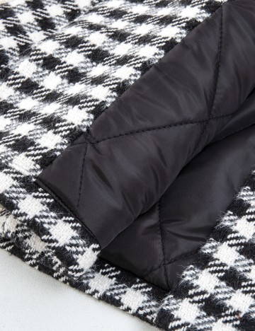Palton Shein Kids, negru/alb