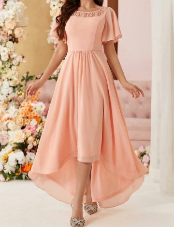 
						Rochie medie SHEIN, piersica