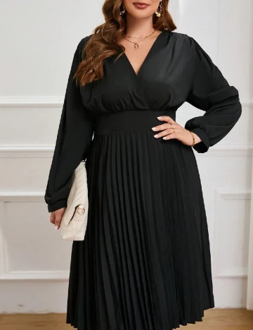 Rochie medie SHEIN CURVE, negru Negru