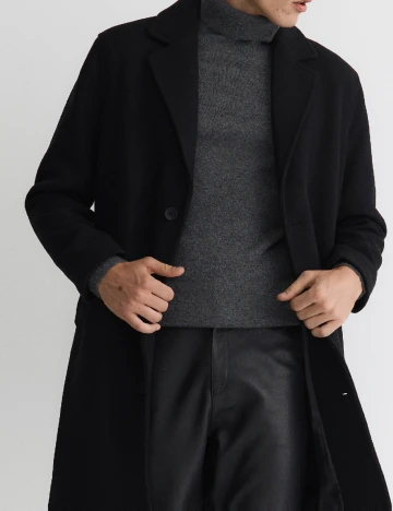 Palton Reserved, negru Negru
