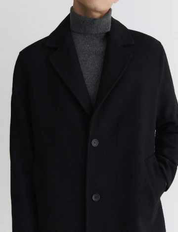 Palton Reserved, negru Negru