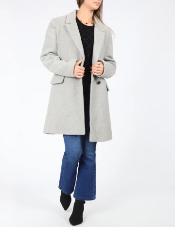 Palton Stradivarius, gri Gri