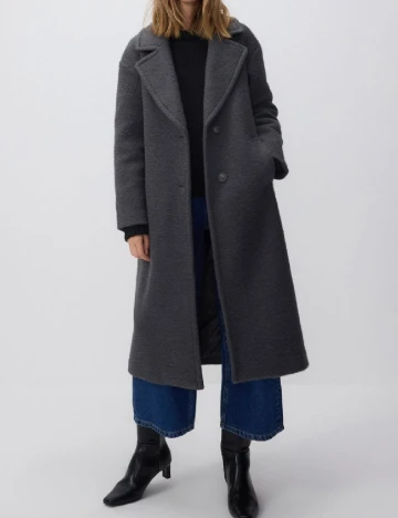 Palton oversize Reserved, gri Gri
