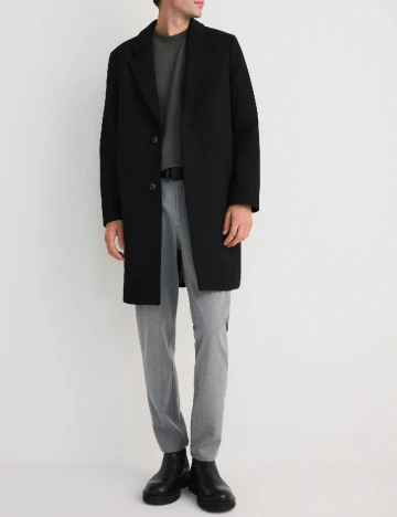 Palton Reserved, negru Negru