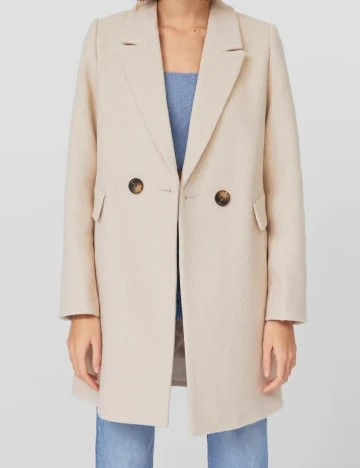 Palton Stradivarius, crem Crem
