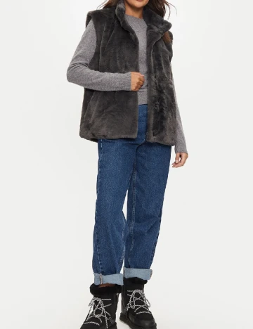 Vesta Vero Moda, gri Gri