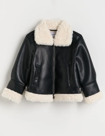Geaca Reserved, negru Negru