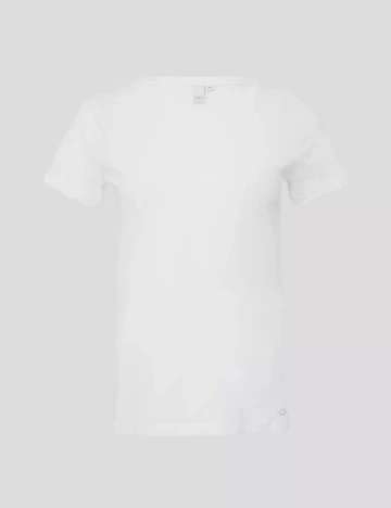 Tricou Q/S, alb Alb