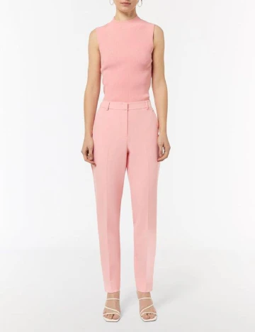 Pantaloni Comma, roz Roz