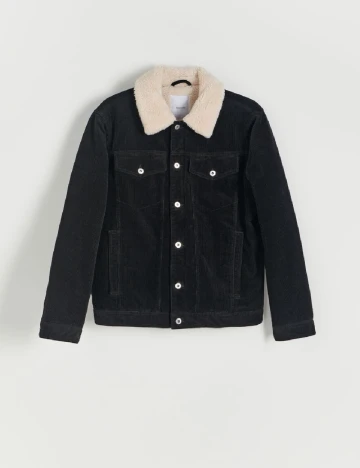 Jacheta Reserved, negru/alb Negru
