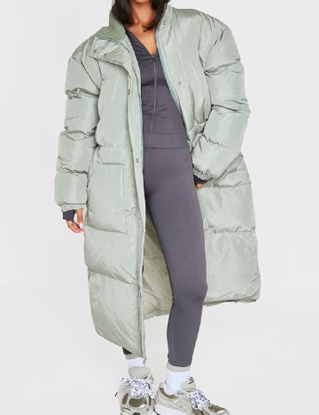 
						Geaca Oversize PrettyLittleThing, verde