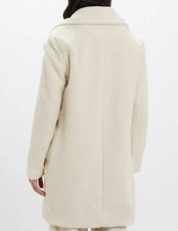Palton oversize Calliope, ecru