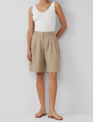 Pantaloni scurti s.Oliver, bej Crem
