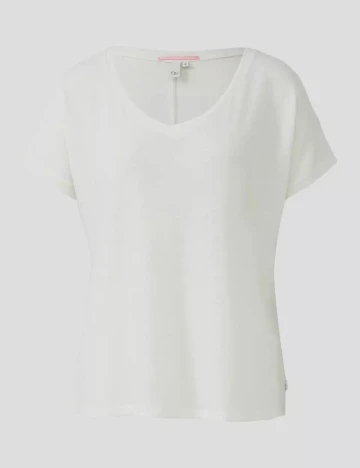 Bluza Q/S, alb Alb
