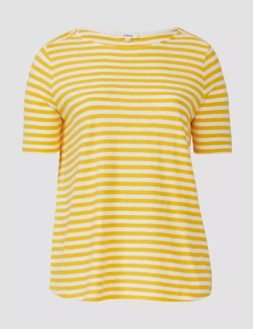 Tricou s.Oliver Plus Size, galben Galben