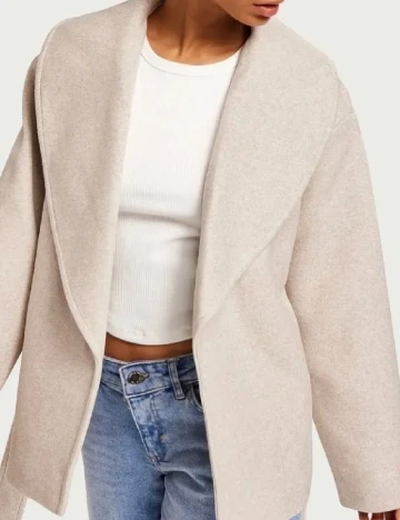 Palton Vero Moda, bej Crem