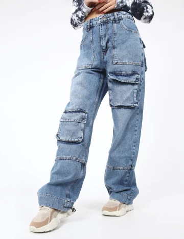 Blugi SHEIN, albastru Albastru