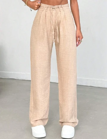 Pantaloni SHEIN, crem Crem