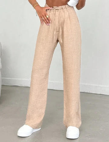 Pantaloni SHEIN, crem Crem