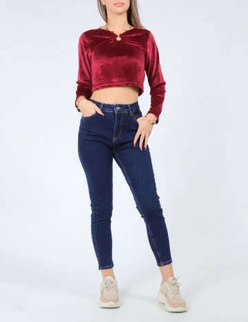 Top SHEIN, visiniu Rosu