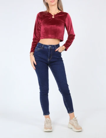 Top SHEIN, visiniu Rosu