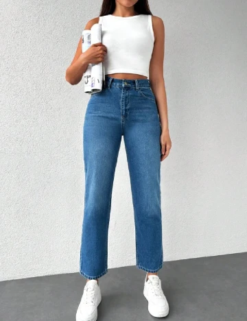 Blugi SHEIN, albastru Albastru