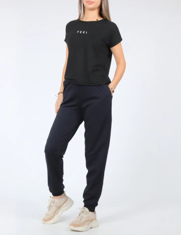 Set pantaloni 2 perechi SHEIN, negru/crem Mix culori