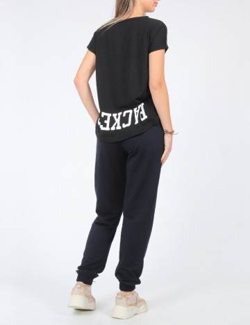 Set pantaloni 2 perechi SHEIN, negru/crem