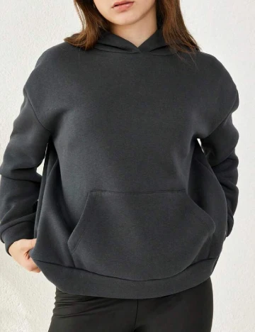 Hanorac Shein Kids, gri Gri