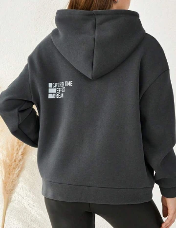 Hanorac Shein Kids, gri Gri