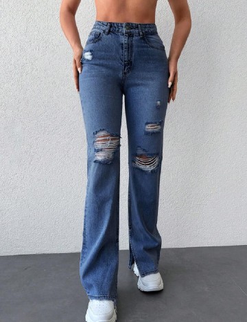 
						Blugi SHEIN, albastru