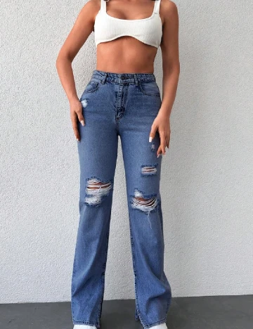 Blugi SHEIN, albastru Albastru