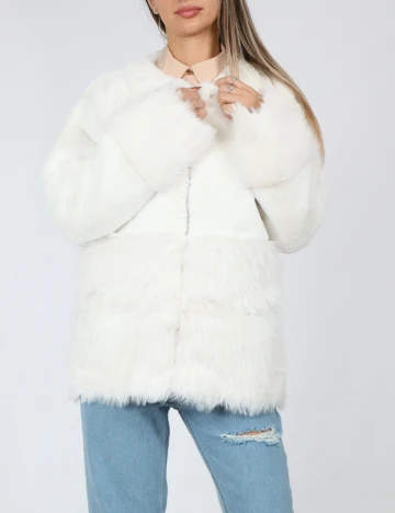 Jacheta SHEIN, alb Alb